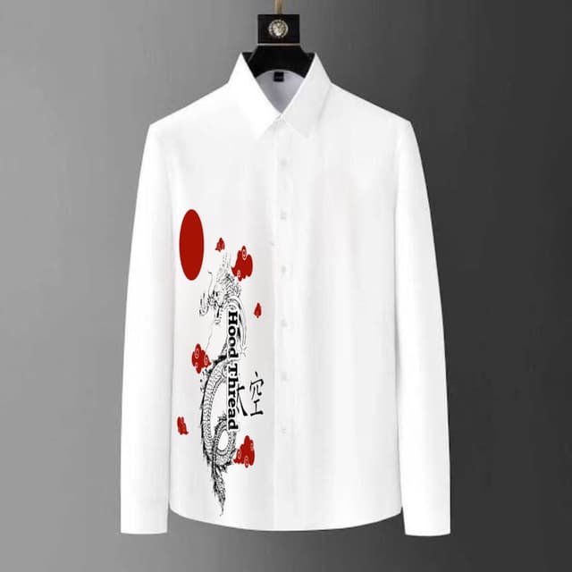 Hood Thread Dragon Edition Premium Shirt β White