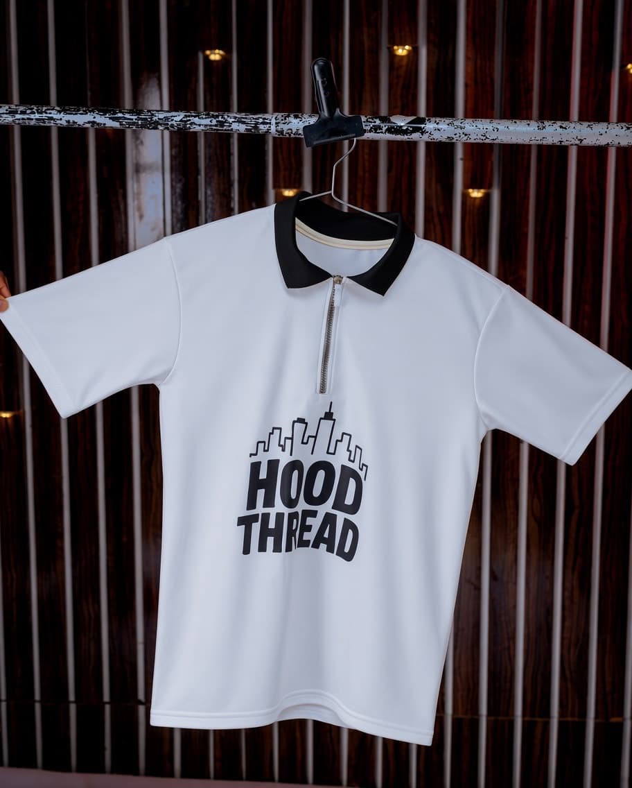 Hood Thread Stay Cool Oversized Polo – Cream Editi