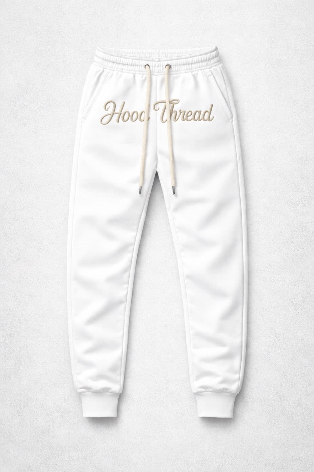 Hood Thread Signature Black Joggers